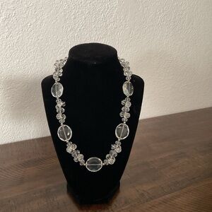 Elegant Crystal Beaded Necklace Handmade